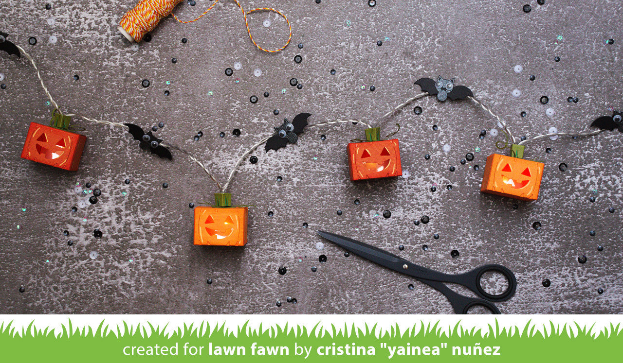 Lawn Fawn - Tiny Gift Box Jack-O'-Lantern Add-On