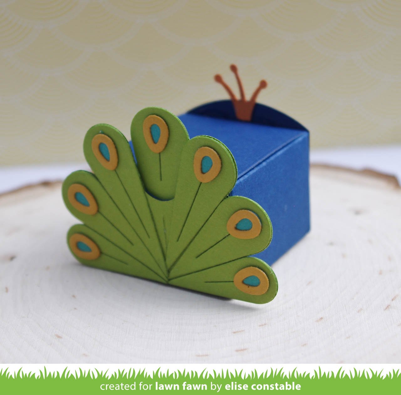 Lawn Fawn - Tiny Gift Box Peacock And Turkey Add-On