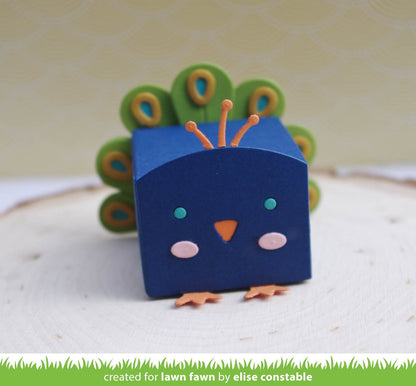 Lawn Fawn - Tiny Gift Box Peacock And Turkey Add-On