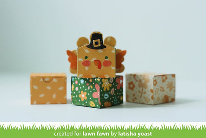 Lawn Fawn - Tiny Gift Box Peacock And Turkey Add-On
