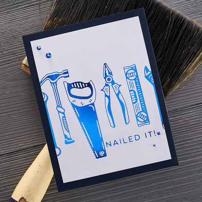 Spellbinders - Nailed It! Glimmer Hot Foil Plate