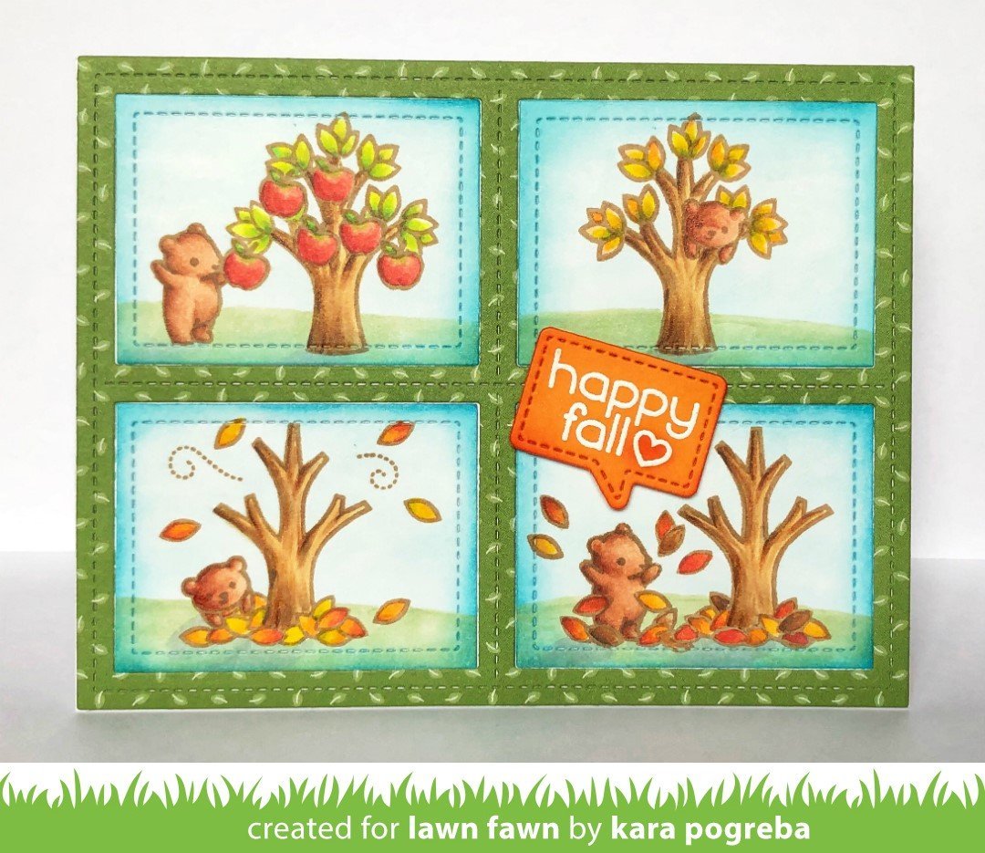 Lawn Fawn - Tree Before 'n Afters