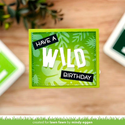 Lawn Fawn - Tropical Leaves Background Stencils (2pcs)