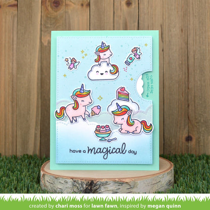Lawn Fawn - Reveal Wheel Unicorn Picnic Add-On