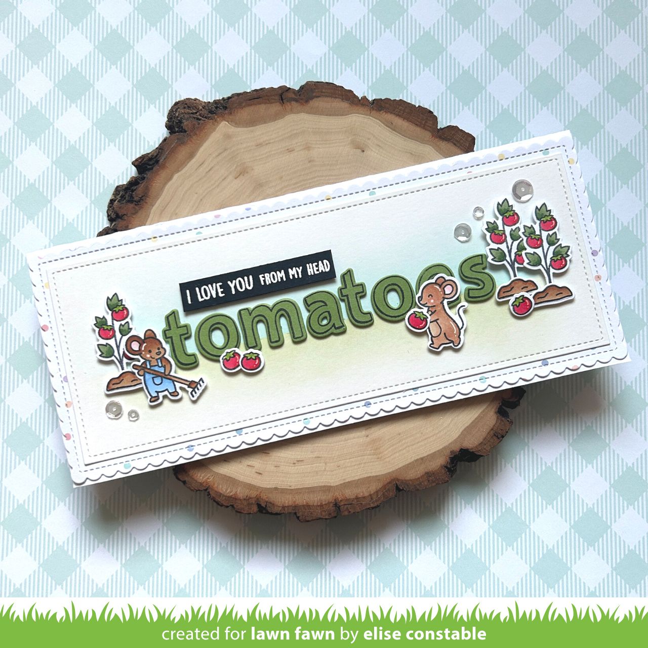 Lawn Fawn - Veggie Happy