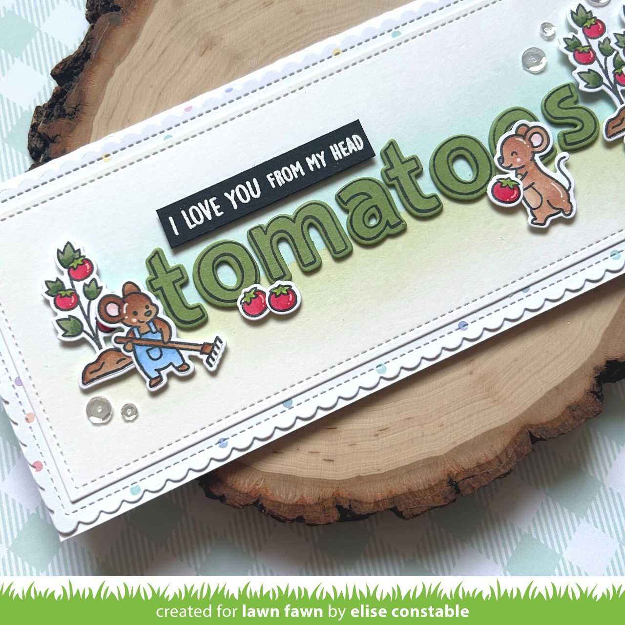 Lawn Fawn - Veggie Happy