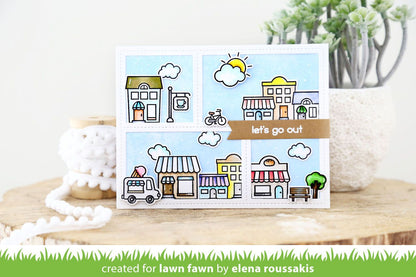 Lawn Fawn - Village Shops