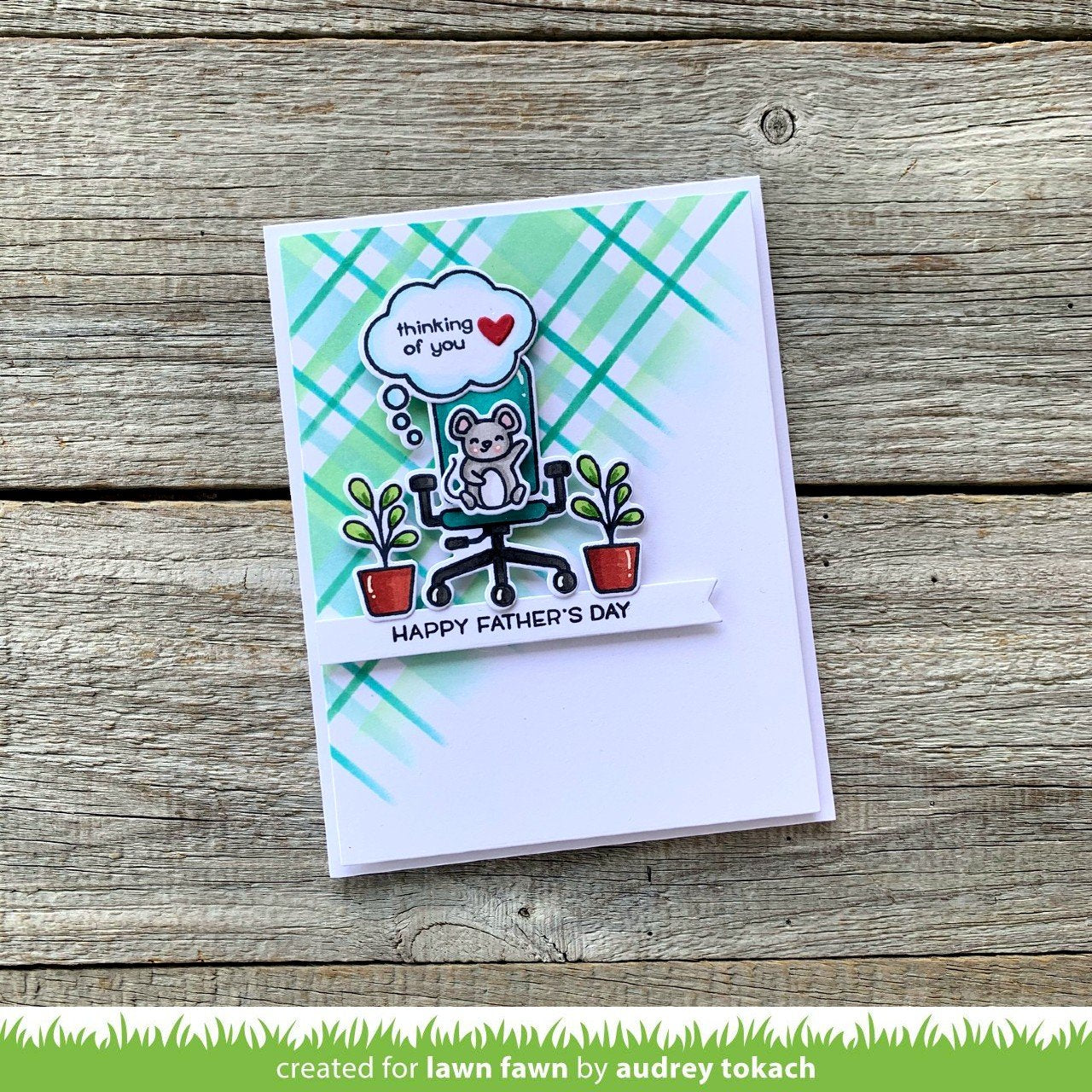 Lawn Fawn - Plaid Stencils (2pcs)
