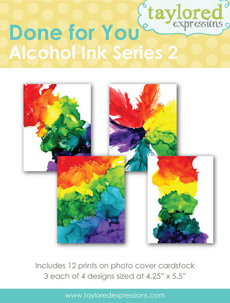 Taylored Expressions - Done For You Alcohol Ink Backgrounds - Series 2
