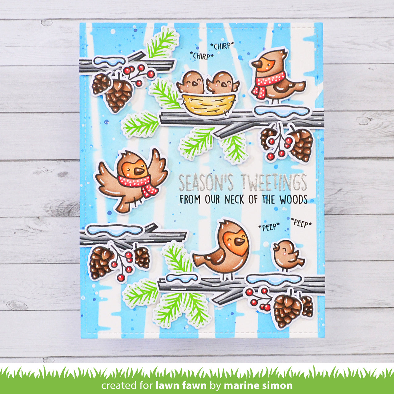 Lawn Fawn - Winter Birds