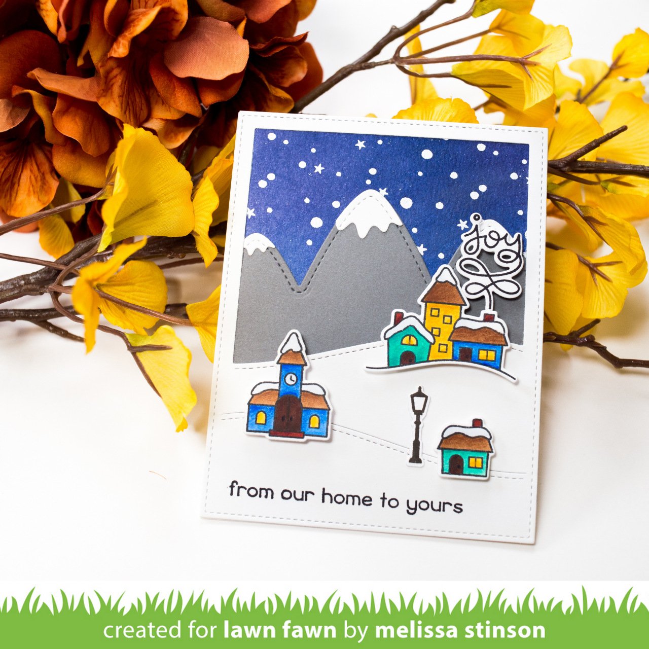 Lawn Fawn - Stitched Hillside Backdrop: Portrait