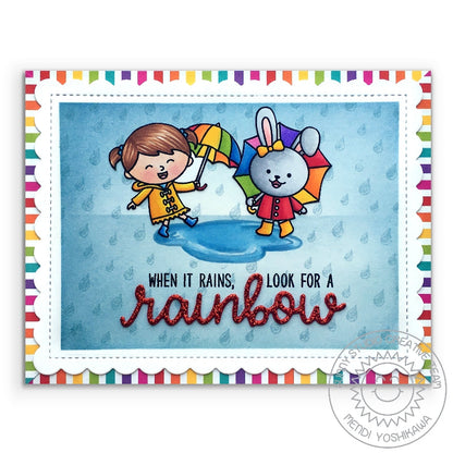 Sunny Studio - Rainbow Word Die