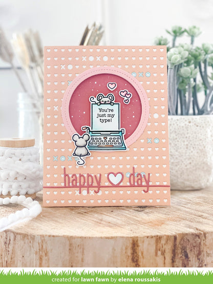Lawn Fawn - Happy Heart Day Line Border