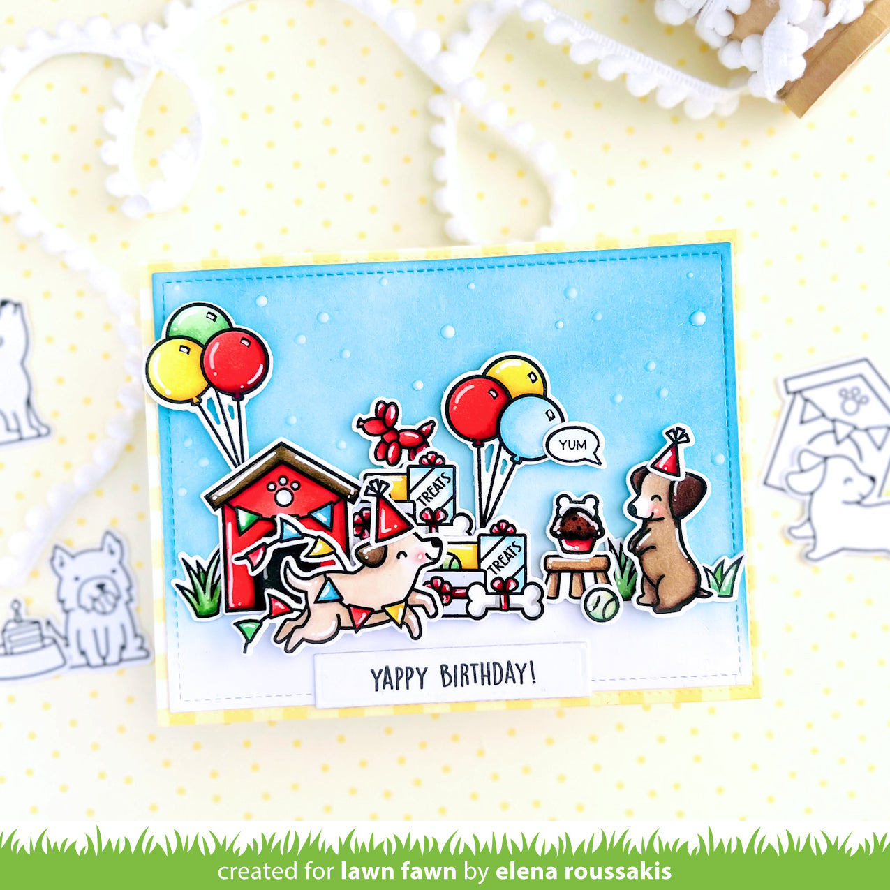 Lawn Fawn - Yappy Birthday