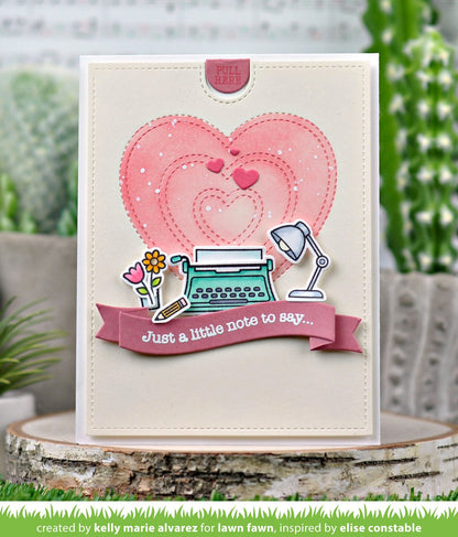 Lawn Fawn - Just Stitching Hearts