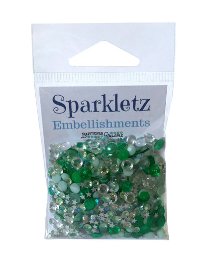 Buttons Galore - Aquamarine Sparkletz