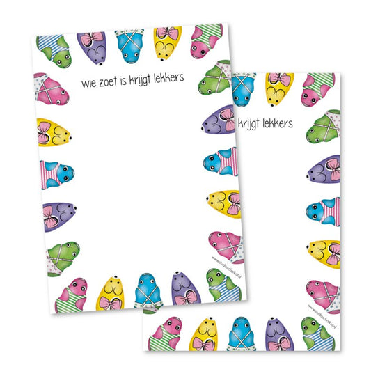 Studio Schatkist - Notepad Wie Zoet is Krijgt Lekkers A6 (1pcs) (NL)