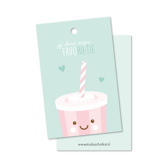 Studio Schatkist - Gift Tag Jij Bent Mijn Favorietje (NL)