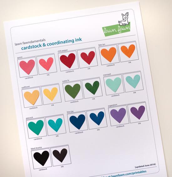 Lawn Fawn - Heart Swatch