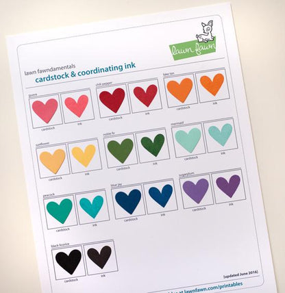 Lawn Fawn - Heart Swatch