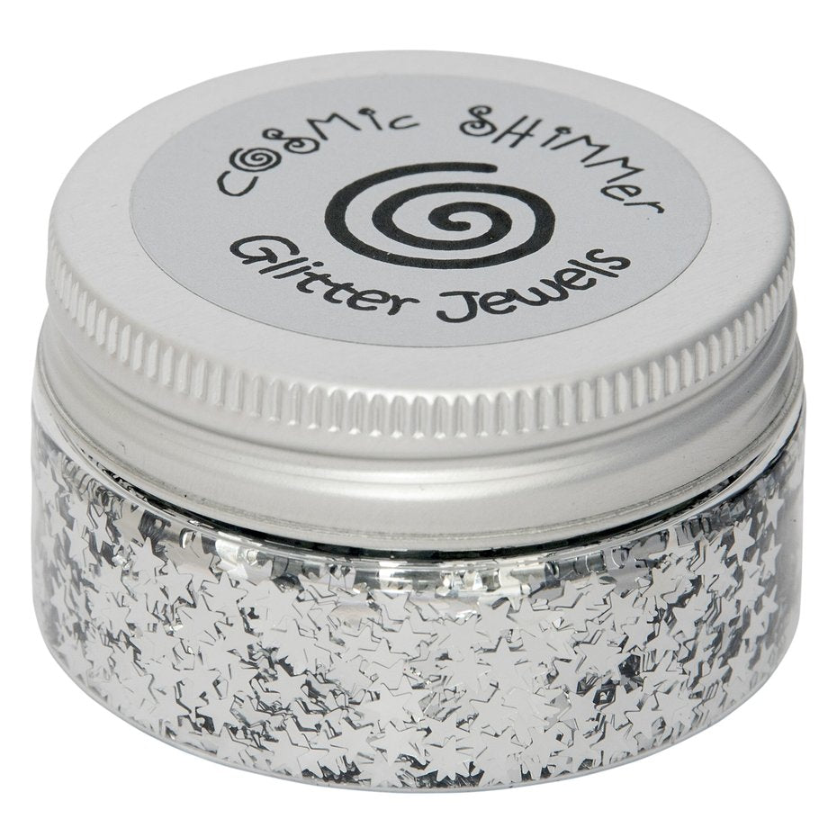 Cosmic Shimmer - Glitter Jewels Stars Silver