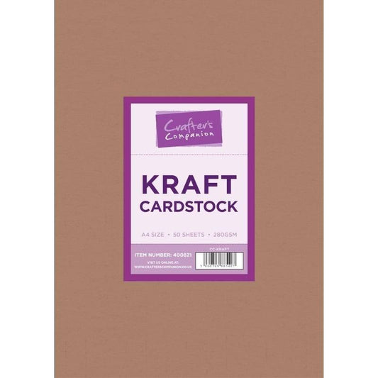 Crafter's Companion - Kraft Cardstock A4