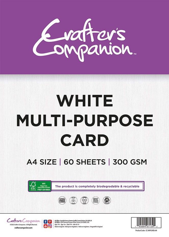 Crafter's Companion - A4 White Multi-Purpose Card