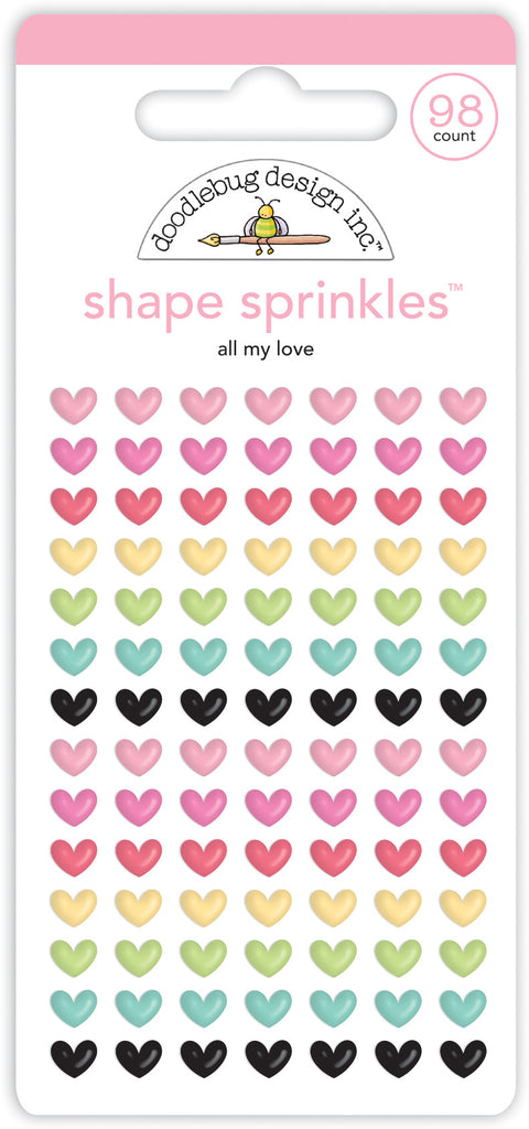 Doodlebug Design - All My Love Shape Sprinkles