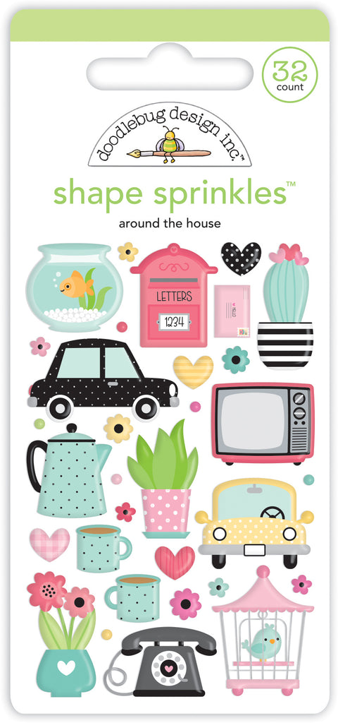 Doodlebug Design - Around The House Shape Sprinkles