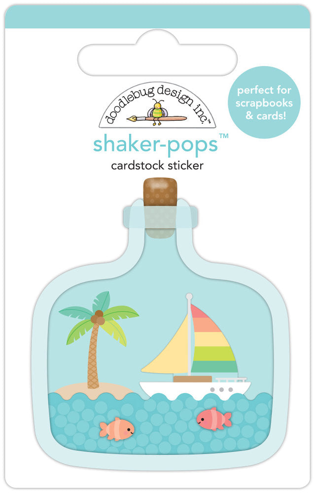 Doodlebug Design - Beach In A Bottle Shaker-Pops