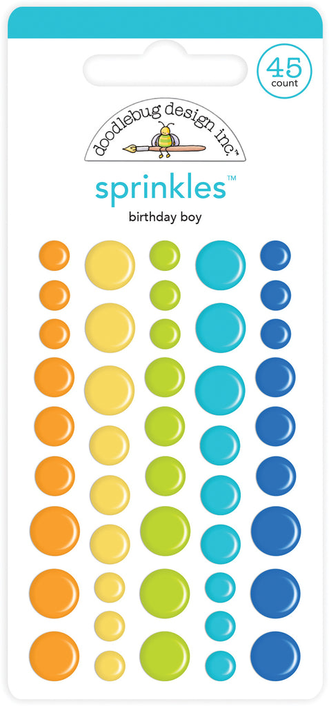 Doodlebug Design - Birthday Boy Assortment Sprinkles (45pcs)