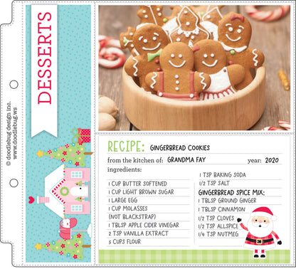 Doodlebug Design - Candy Cane Lane Recipe Cards