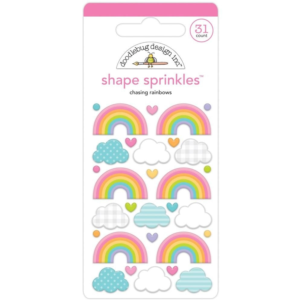 Doodlebug Design - Chasing Rainbows Shape Sprinkles