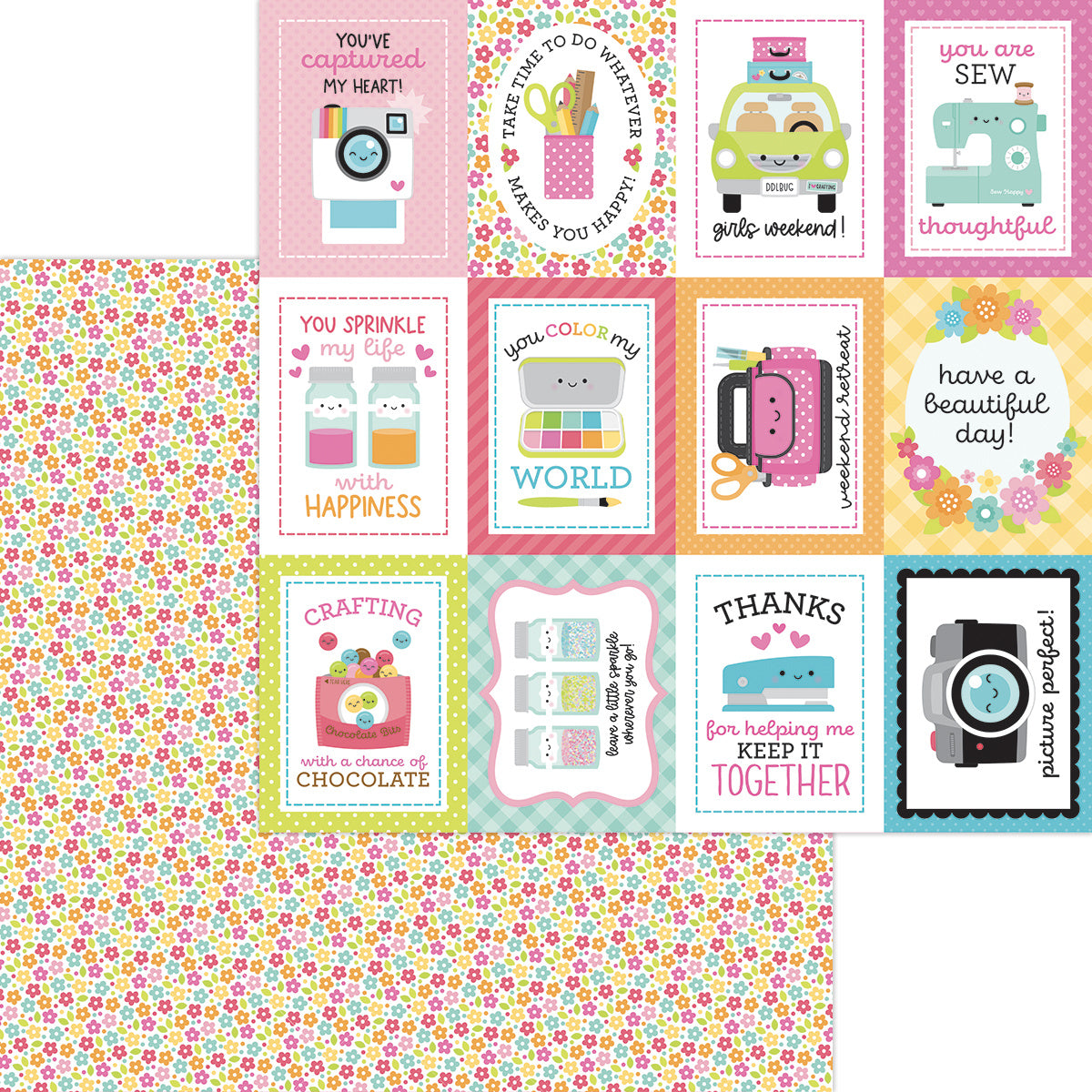 Doodlebug Design - Cute & Crafty Paper Pack 12x12"