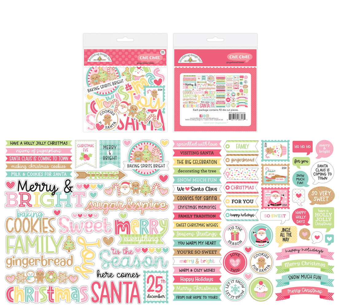 Doodlebug Design - Gingerbread Kisses Chit Chat