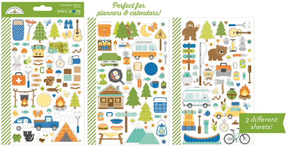 Doodlebug Design - Great Outdoors Mini Icons Stickers
