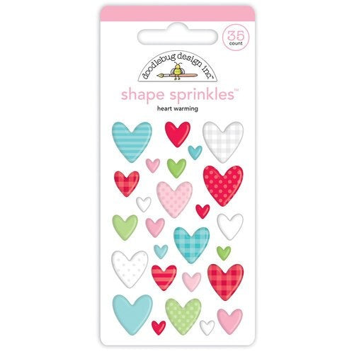 Doodlebug Design - Heart Warming Shape Sprinkles (26 pcs)