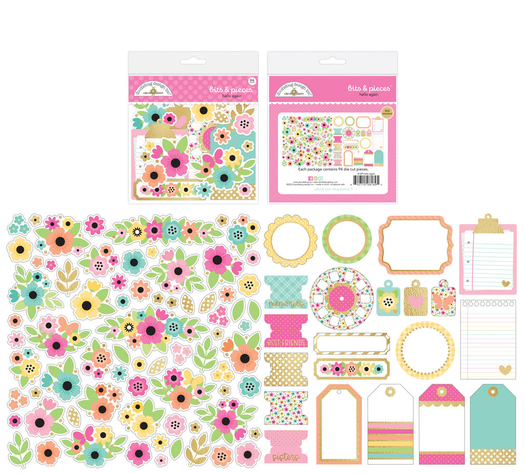 Doodlebug Design - Hello Again Bits & Pieces