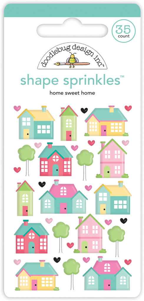 Doodlebug Design - Home Sweet Home Shape Sprinkles