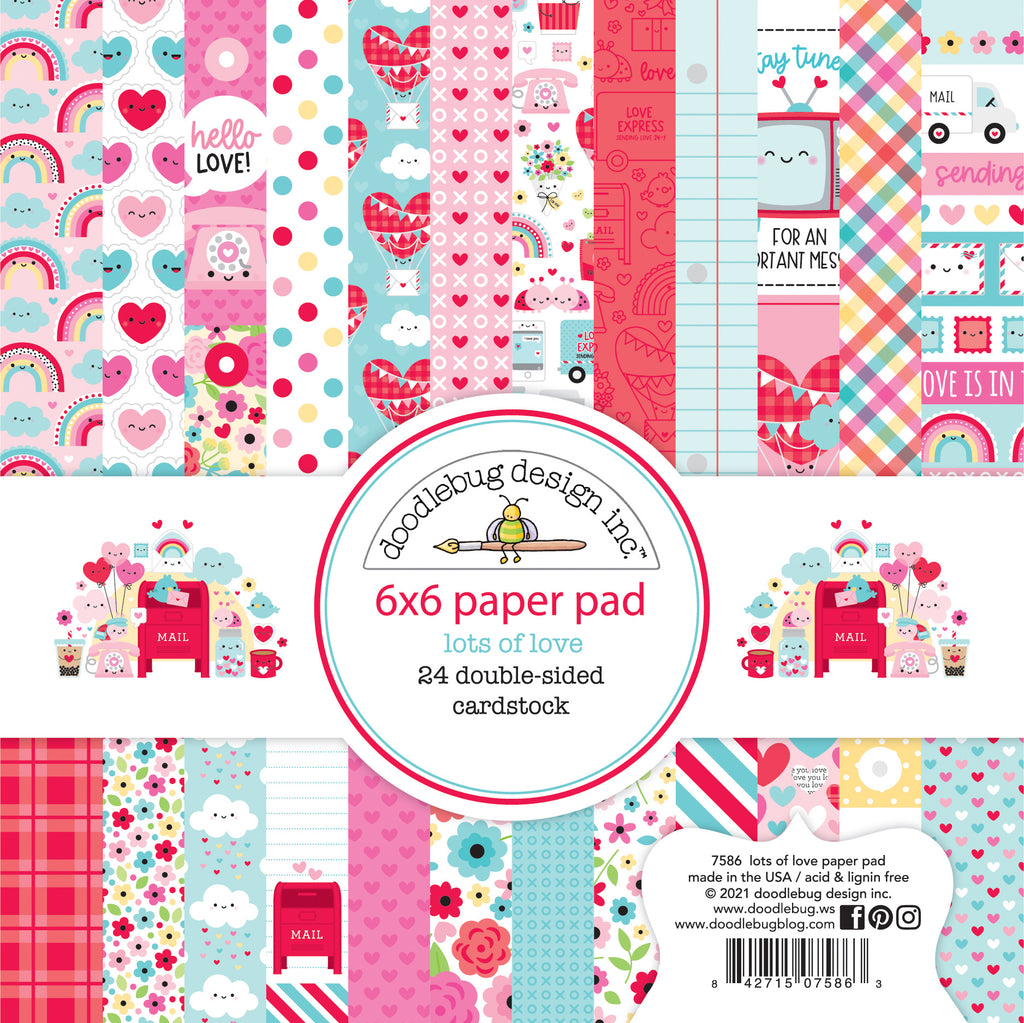 Doodlebug Design - Lots of Love Paper Pad 6x6"