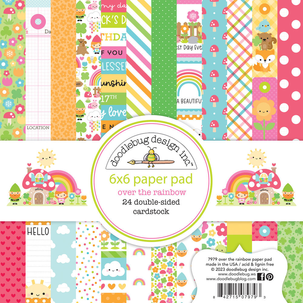 Doodlebug Design - Over The Rainbow 6x6 Inch Paper Pad