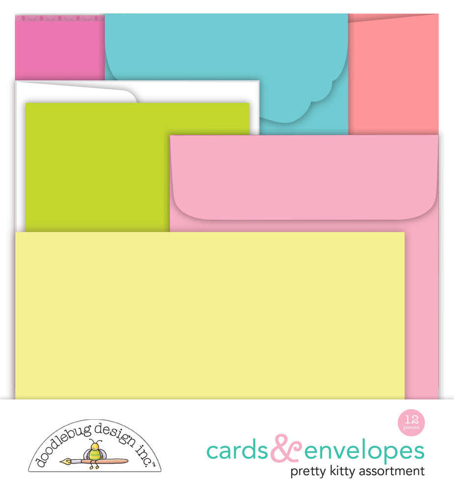 Doodlebug Design - Pretty Kitty Assortment Cards & Envelopes