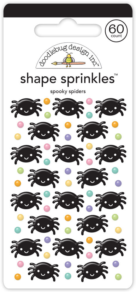 Doodlebug Design - Spooky Spiders Shape Sprinkles
