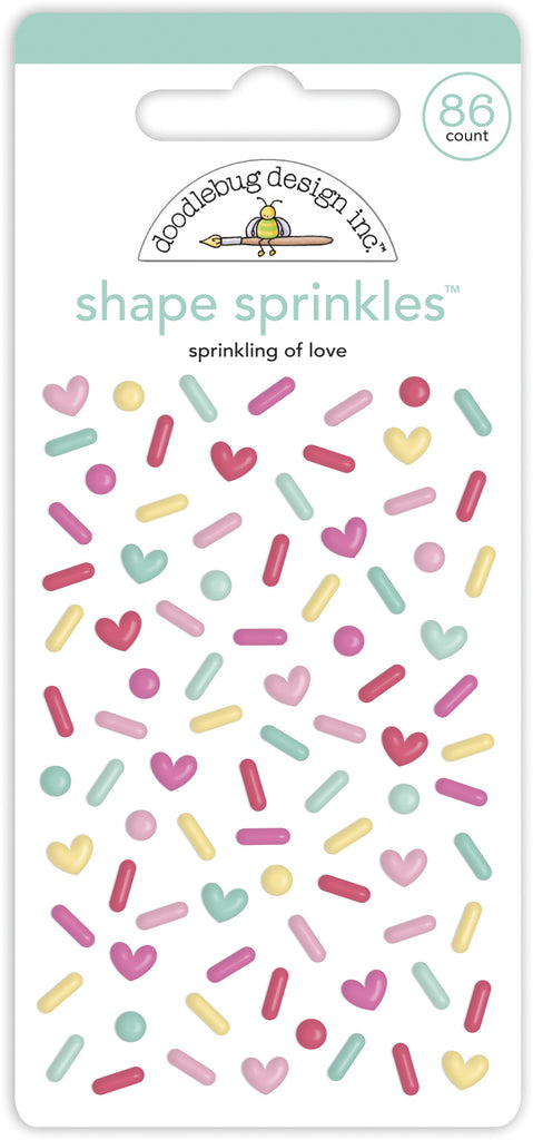 Doodlebug Design - Sprinkling Of Love Shape Sprinkles (86pcs)