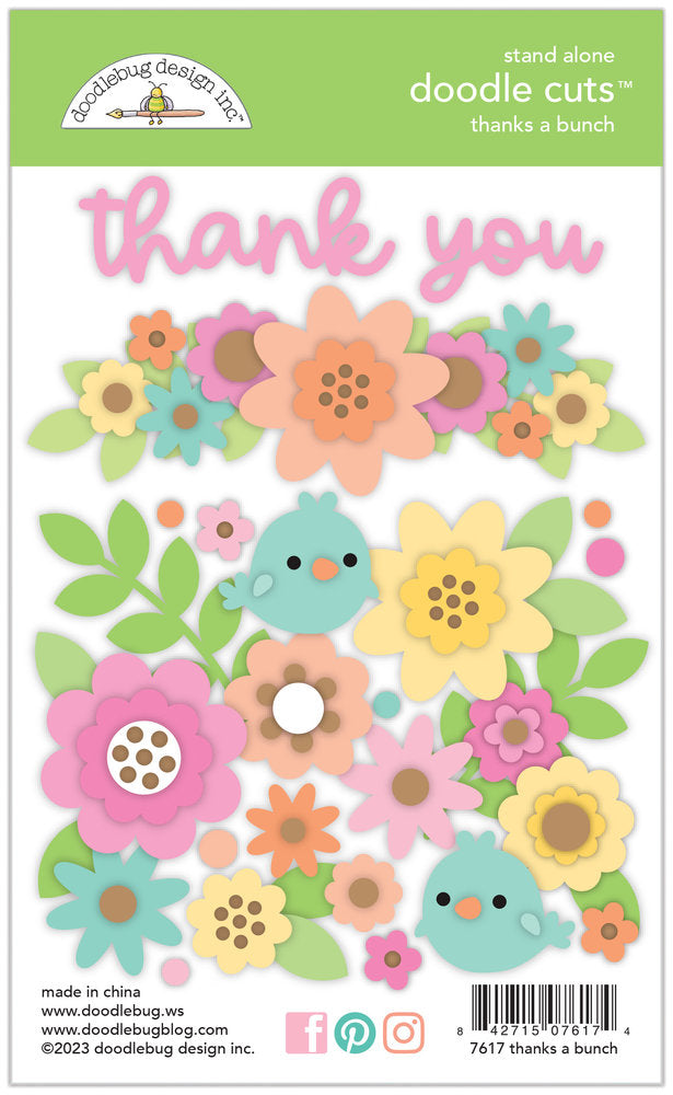 Doodlebug Design - Thanks A Bunch Doodle Cuts