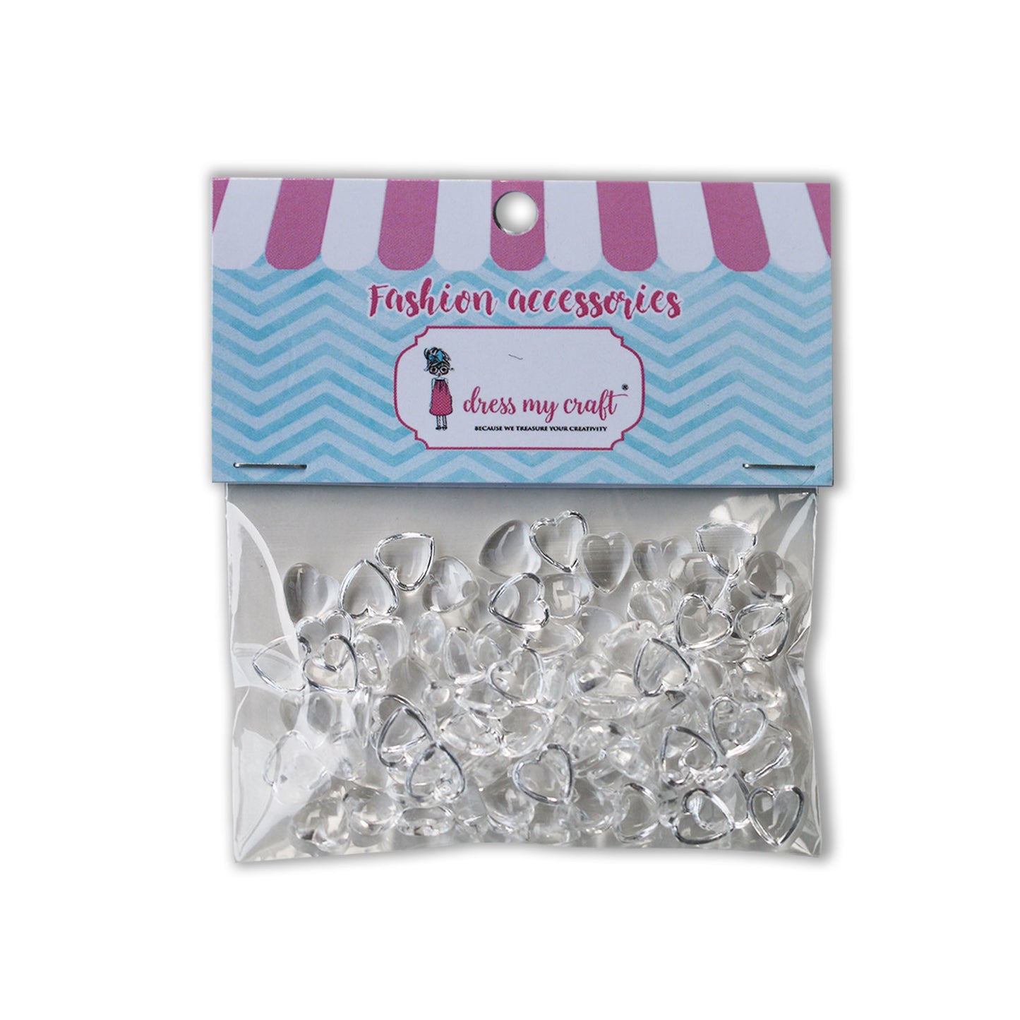 Dress My Craft - Droplets Heart 3 (100pcs)
