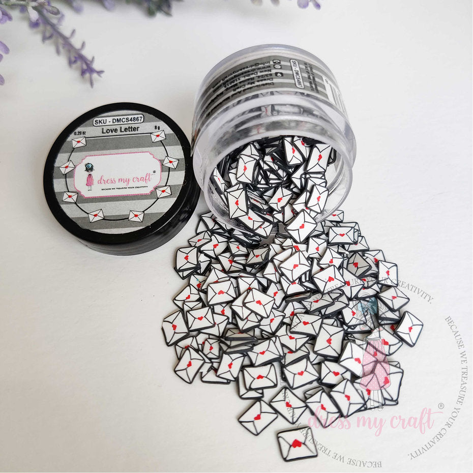 Dress My Craft - Shaker Slices Love Letters