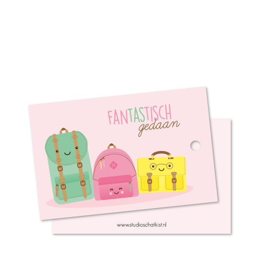 Studio Schatkist - Gift Tag Fantastisch gedaan (NL)