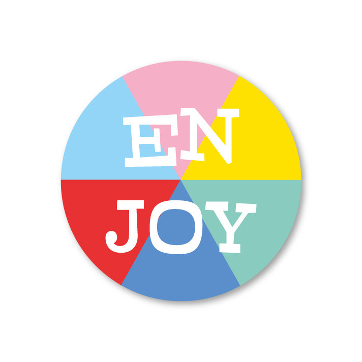 enjoy | 5 ronde stickers