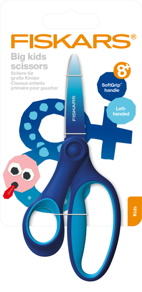 Fiskars - Scissors Big Kids +8 Ombre Blue Left-handed (15cm)